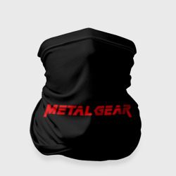 Бандана-труба 3D Metal gear red logo