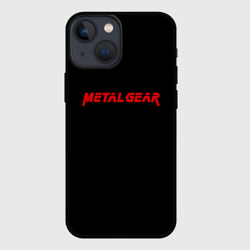 Чехол для iPhone 13 mini Metal gear red logo
