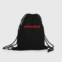 Рюкзак-мешок 3D Metal gear red logo