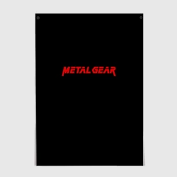 Постер Metal gear red logo