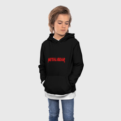 Детская толстовка 3D Metal gear red logo - фото 2