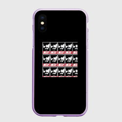Чехол для iPhone XS Max матовый Metal gear logo snake