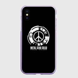 Чехол для iPhone XS Max матовый Metal gear solid snake logo