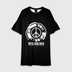 Детское платье 3D Metal gear solid snake logo