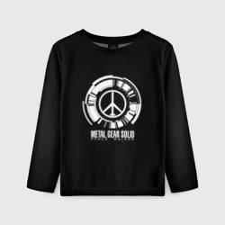 Детский лонгслив 3D Metal gear solid snake logo