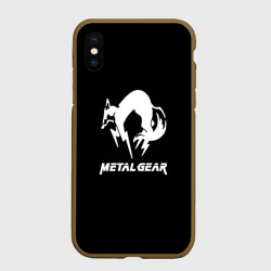 Чехол для iPhone XS Max матовый Metal gear logo