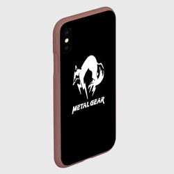Чехол для iPhone XS Max матовый Metal gear logo - фото 2