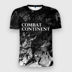 Мужская футболка 3D Slim Combat Continent black graphite