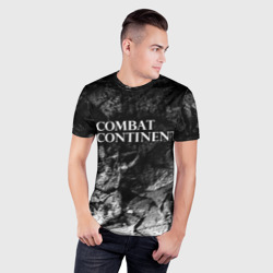 Мужская футболка 3D Slim Combat Continent black graphite - фото 2