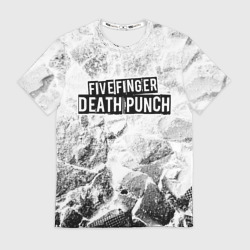 Мужская футболка 3D Five Finger Death Punch white graphite