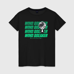 Женская футболка хлопок Windbreaker - Sakura