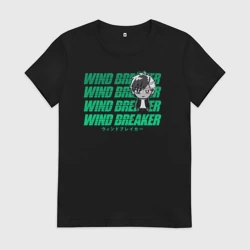 Женская футболка хлопок Windbreaker - Sakura