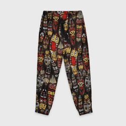 Детские брюки 3D Перья - африканский орнамент