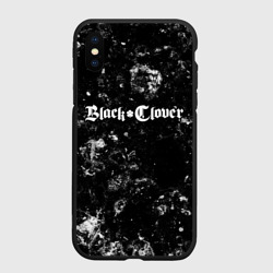 Чехол для iPhone XS Max матовый Black Clover black ice