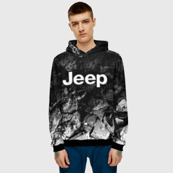 Мужская толстовка 3D Jeep black graphite - фото 2