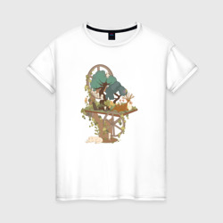 Принцесса Мононоке: Studio Ghibli – Женская футболка хлопок с принтом купить со скидкой в -20%