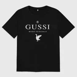 Мужская футболка хлопок Oversize Гусси - сделано в России