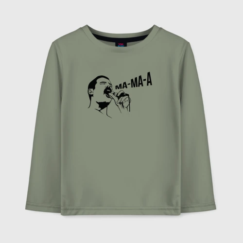 Детский лонгслив хлопок Ма-ма-а - Меркьюри: мама