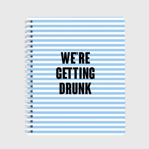 Тетрадь We're getting drunk