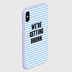 Чехол для iPhone XS Max матовый We're getting drunk - фото 2