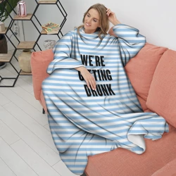 Плед с рукавами We're getting drunk - фото 2