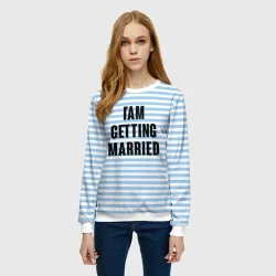 Женский свитшот 3D I'm getting married - фото 2