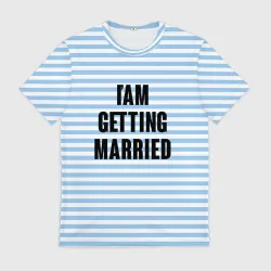 Мужская футболка 3D I'm getting married