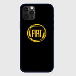Чехол для iPhone 12 Pro Max FIAT logo yelow