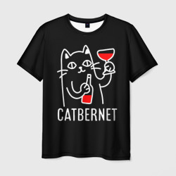 Catbernet - кот сомелье  – Мужская футболка 3D с принтом купить со скидкой в -26%