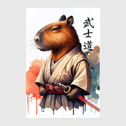 Магнитный плакат 2Х3 Capybara samurai - ai art fantasy