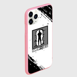 Чехол для iPhone 11 Pro Max матовый Rainbow six текстура лого шутер - фото 2