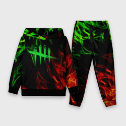 Детский костюм с толстовкой 3D Dead by daylight fire steel