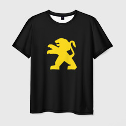 Peugeot logo yellow – Мужская футболка 3D с принтом купить со скидкой в -26%