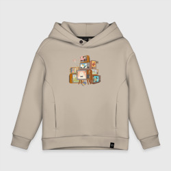 Детское худи Oversize хлопок Аня: Семья шпиона