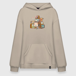 Худи SuperOversize хлопок Аня: Семья шпиона