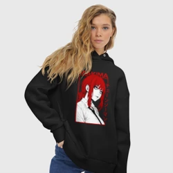 Женское худи Oversize хлопок Макима аниме  - фото 2