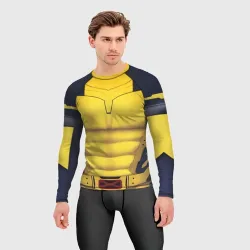 Мужской рашгард 3D Yellow costume top - фото 2