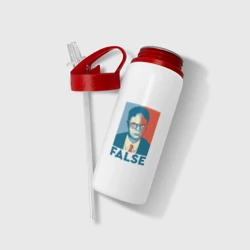 Бутылка для воды с трубочкой Dwight false - офис - фото 2