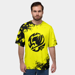 Мужская футболка oversize 3D Хвост феи текстура аниме - фото 2