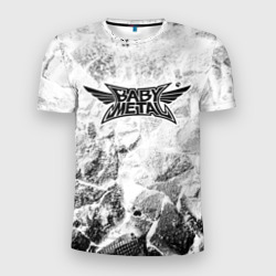 Мужская футболка 3D Slim Babymetal white graphite