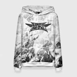 Женская толстовка 3D Babymetal white graphite