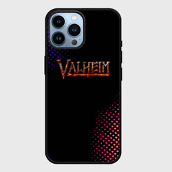 Чехол для iPhone 14 Pro Max Valheim logo pattern