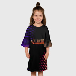 Детское платье 3D Valheim logo pattern - фото 2