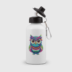 Психоделическая сова – Бутылка спортивная с принтом купить со скидкой в -15%