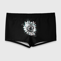 Мужские купальные плавки 3D Blink-182 glitch