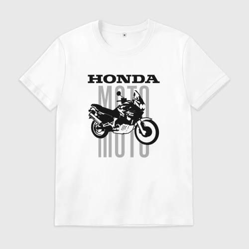 Мужская футболка хлопок Honda - moto