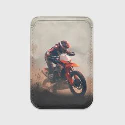 Картхолдер Magsafe магнитный Мотоциклист - гонка