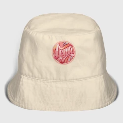 Женская панама хлопок Лена, леттеринг