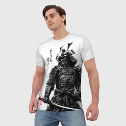Мужская футболка 3D Самурай с катаной - фото 2