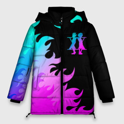 Женская зимняя куртка Oversize Hunter x Hunter неоновый огонь